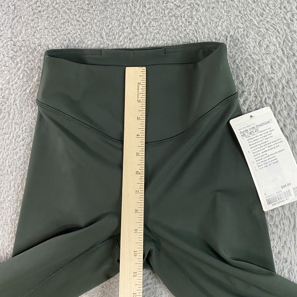 Lululemon Wunder Under SmoothCover HR Tight 25" size 4 Green Leggings Yoga Gym - Picture 9 of 10